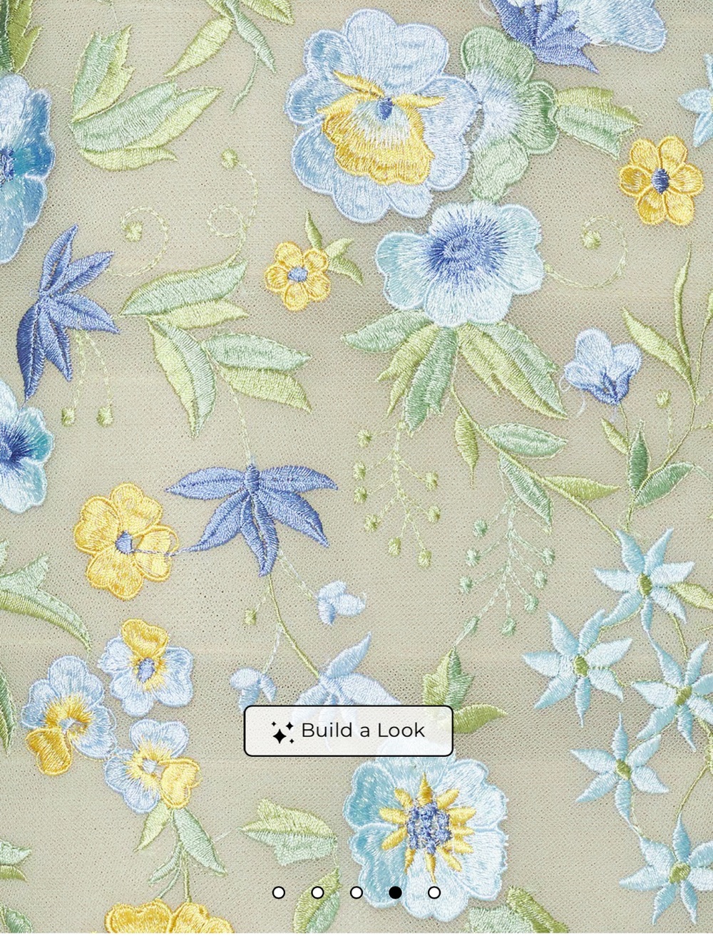 Bronx and Banco Portofino Floral Jasmine Maraya Strapless Mini Dress in Blue - Picture 4 of 4